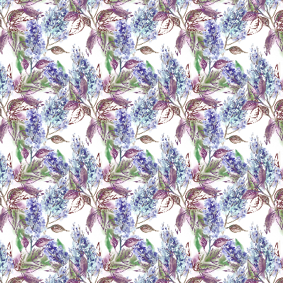 Estor decorativo con flores de verano