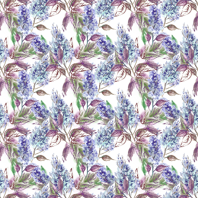 Estor decorativo con flores de verano