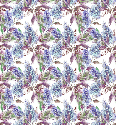 Estor decorativo con flores de verano