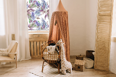 Estor decorativo con flores de verano