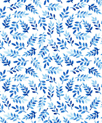 Estor decorativo con hojas azules