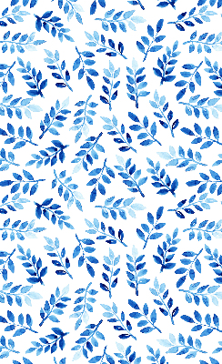 Estor decorativo con hojas azules