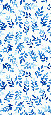 Estor decorativo con hojas azules