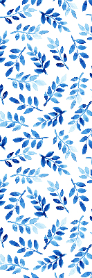 Estor decorativo con hojas azules