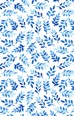 Estor decorativo con hojas azules