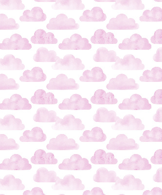 Estor enrollable de tela de nubes rosas