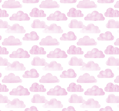 Estor enrollable de tela de nubes rosas