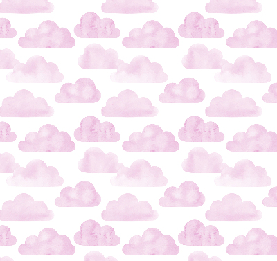 Estor enrollable de tela de nubes rosas
