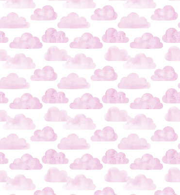 Estor enrollable de tela de nubes rosas