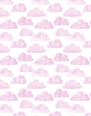 Estor enrollable de tela de nubes rosas
