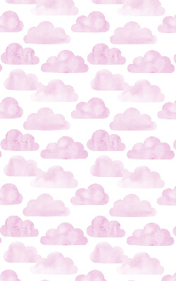 Estor enrollable de tela de nubes rosas