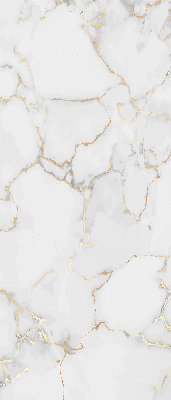Estor decorativo con acabado de mármol blanco