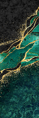 Estor opaco de color mármol verde
