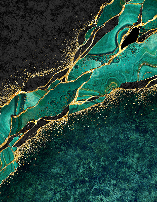 Estor opaco de color mármol verde