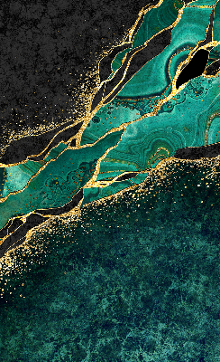 Estor opaco de color mármol verde