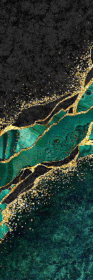 Estor opaco de color mármol verde