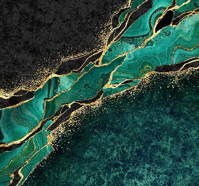 Estor opaco de color mármol verde