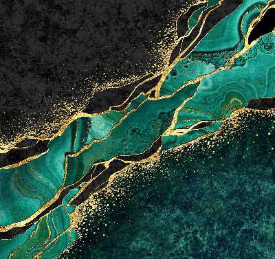 Estor opaco de color mármol verde