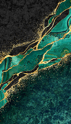 Estor opaco de color mármol verde