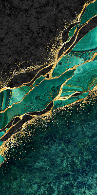 Estor opaco de color mármol verde