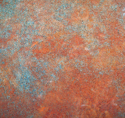 Estor opaco en chapa metálica naranja