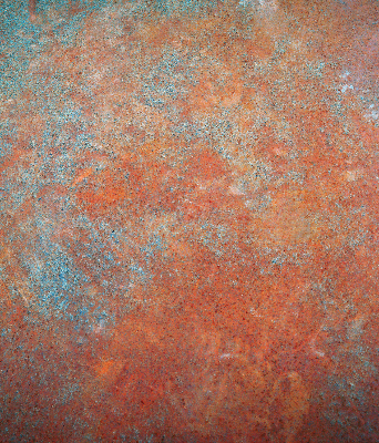 Estor opaco en chapa metálica naranja