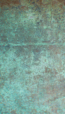 Estor enrollable de tela en color verde metálico