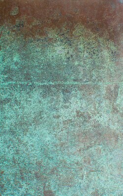 Estor enrollable de tela en color verde metálico