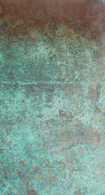 Estor enrollable de tela en color verde metálico
