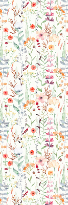 Estor opaco de flores coloridas