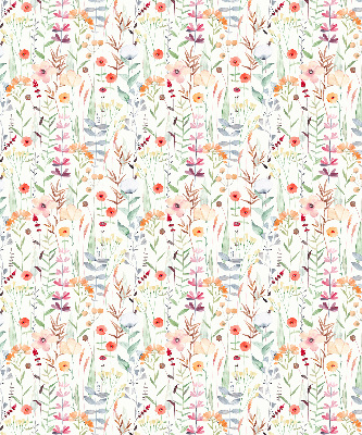 Estor opaco de flores coloridas