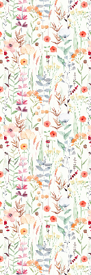 Estor opaco de flores coloridas