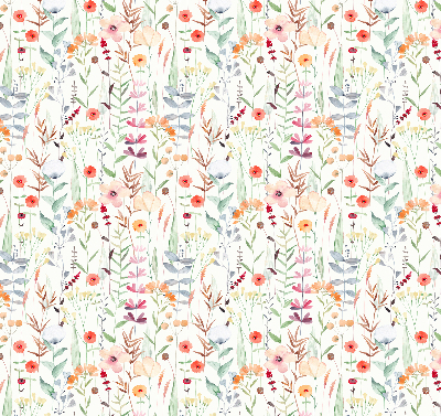 Estor opaco de flores coloridas