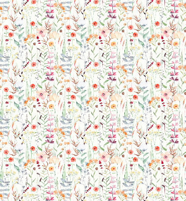Estor opaco de flores coloridas