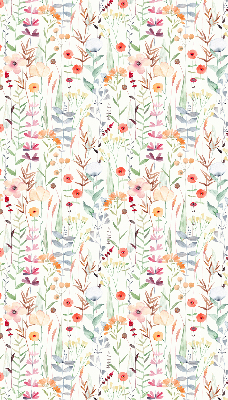 Estor opaco de flores coloridas