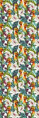 Estor decorativo con pájaros y flores