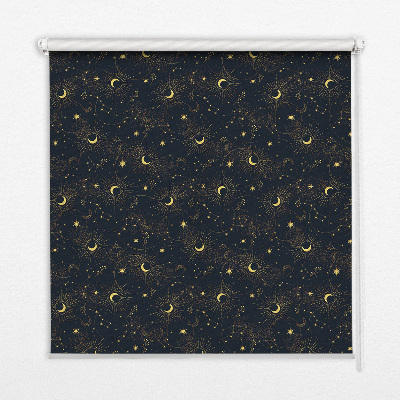 Estor decorativo luna y estrellas