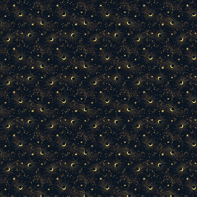 Estor decorativo luna y estrellas