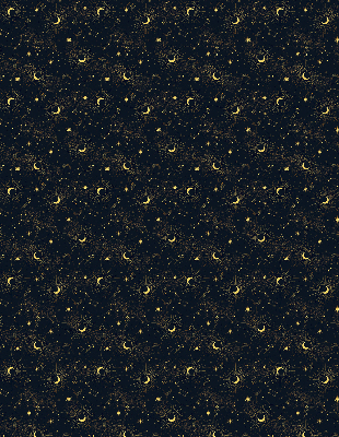Estor decorativo luna y estrellas