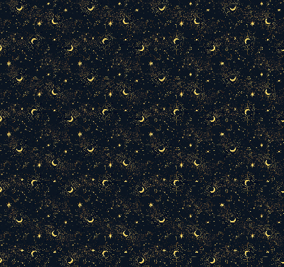 Estor decorativo luna y estrellas