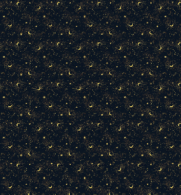 Estor decorativo luna y estrellas