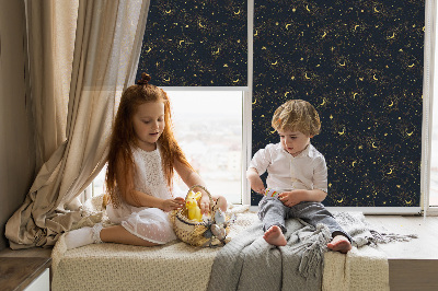 Estor decorativo luna y estrellas