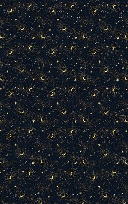 Estor decorativo luna y estrellas