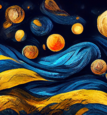 Estor enrollable de tela planetas