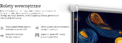 Estor enrollable de tela planetas