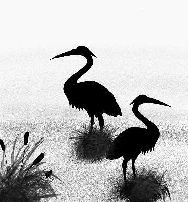 Estor opaco garzas