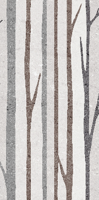 Estor decorativo de troncos de árboles