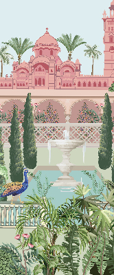 Estor opaco palacio con jardín