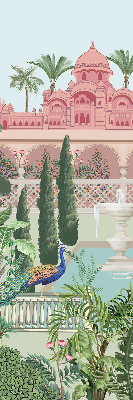 Estor opaco palacio con jardín