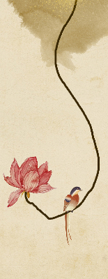 Estor decorativo de flores